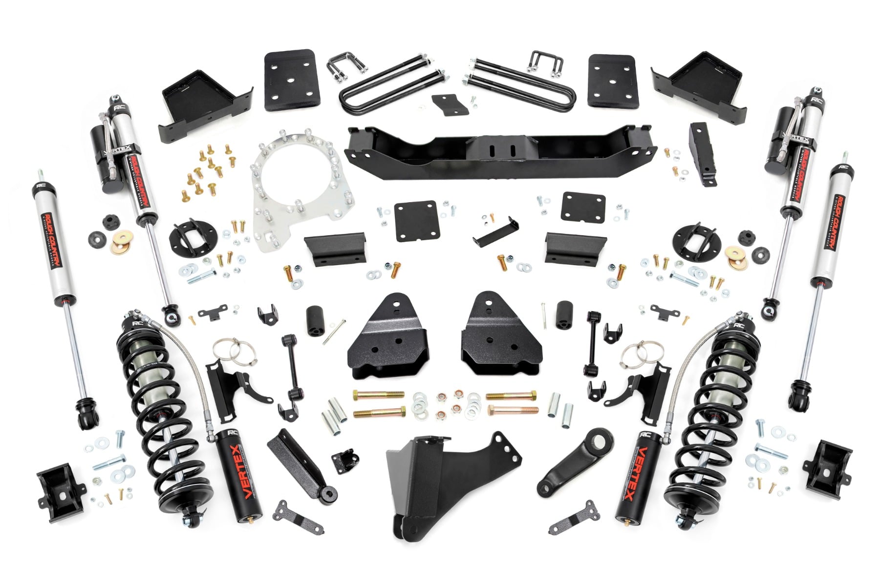 Rough Country 6 Inch Lift Kit Diesel No OVLD C/O Vertex Ford F-250/F-350 Super Duty (17-22)