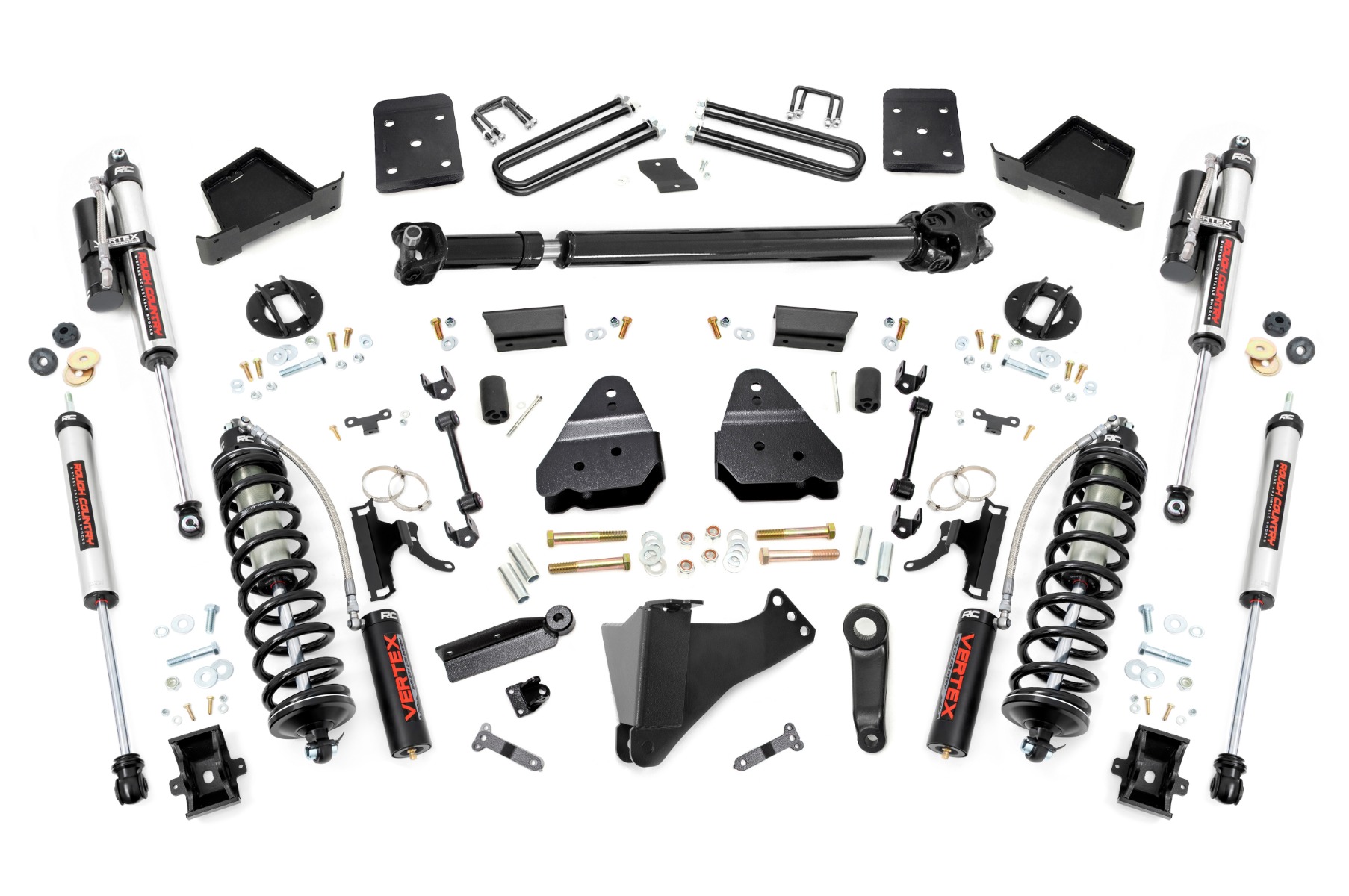Rough Country 6 Inch Lift Kit Diesel FR D/S C/O Vertex Ford F-250/F-350 Super Duty (17-22)