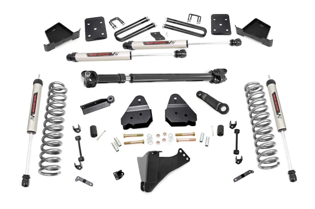 Rough Country 4.5 Inch Lift Kit FR D/S V2 Ford F-250/F-350 Super Duty 4WD (2017-2022)