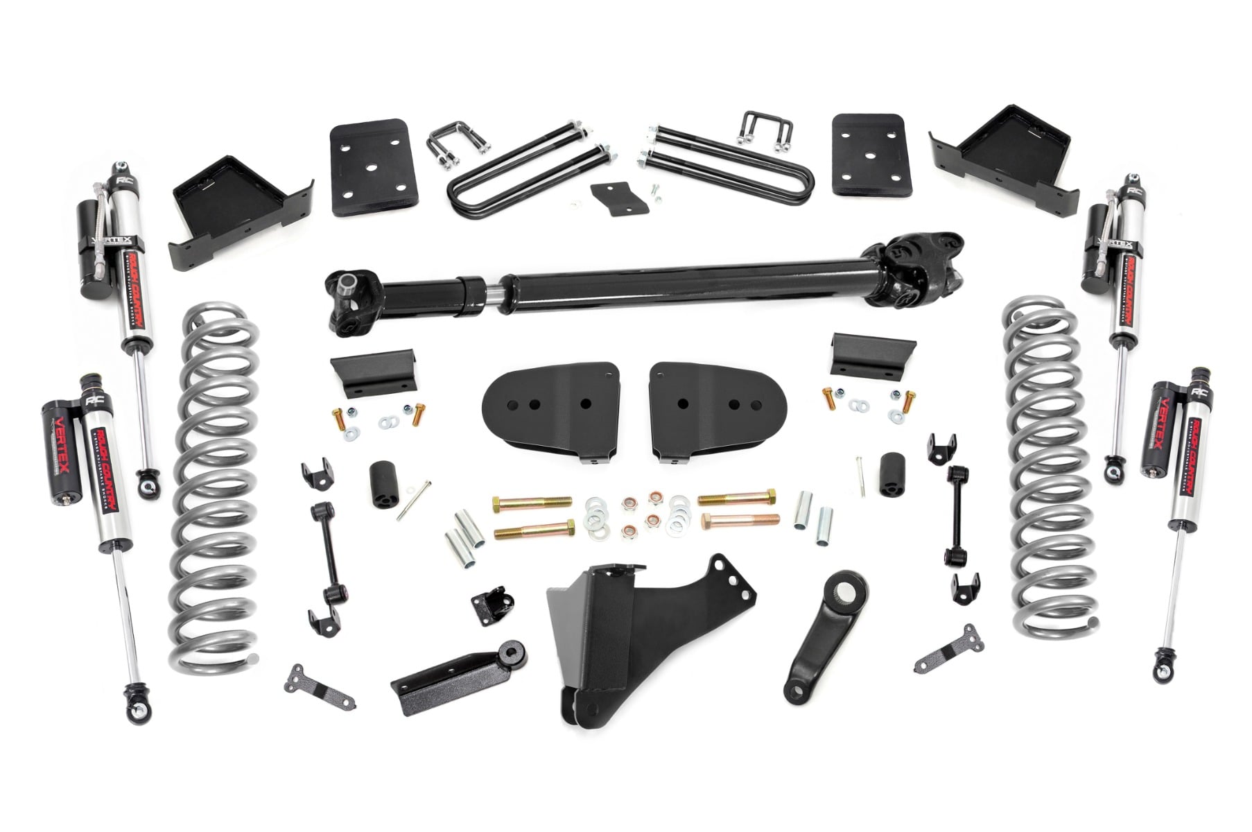 Rough Country 4.5 Inch Lift Kit FR D/S Vertex Ford F-250/F-350 Super Duty 4WD (17-22)