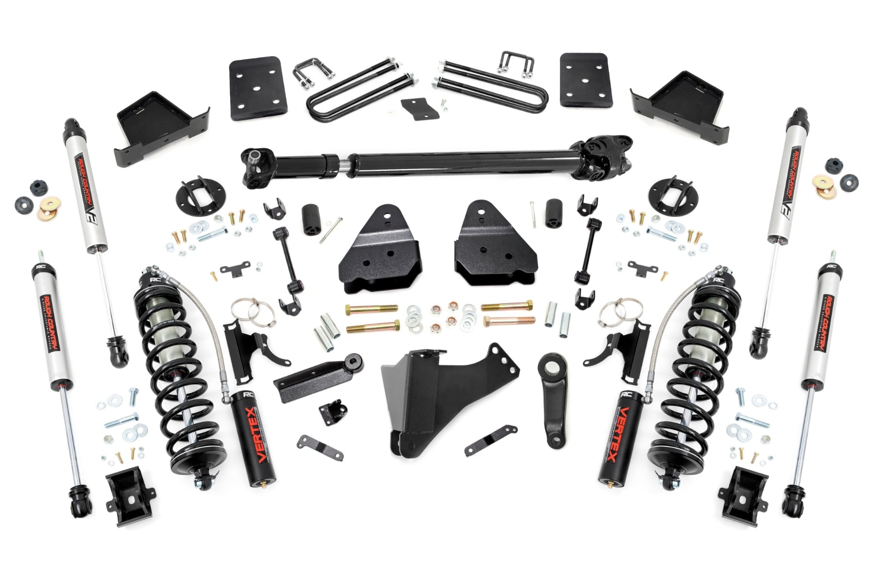 Rough Country 4.5 Inch Lift Kit FR D/S C/O V2 Ford F-250/F-350 Super Duty (17-22)
