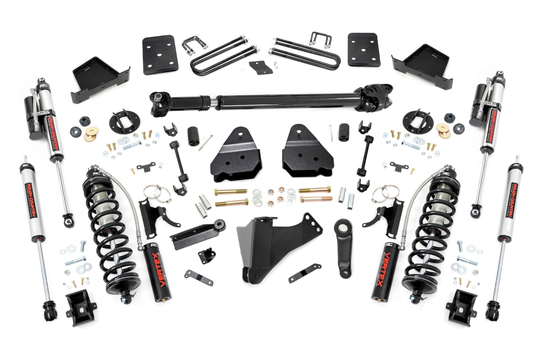 Rough Country 4.5 Inch Lift Kit FR D/S C/O Vertex Ford F-250/F-350 Super Duty (17-22)
