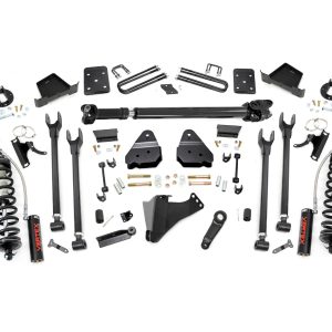Rough Country 6 Inch Lift Kit Diesel 4-Link FR D/S C/O V2 Ford F-250/F-350 Super Duty (17-22)