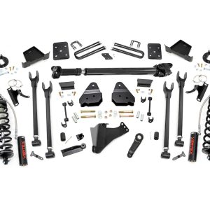 Rough Country 6 Inch Lift Kit 4-Link No OVLD D/S C/O Vertex Ford F-250/F-350 Super Duty (17-22)