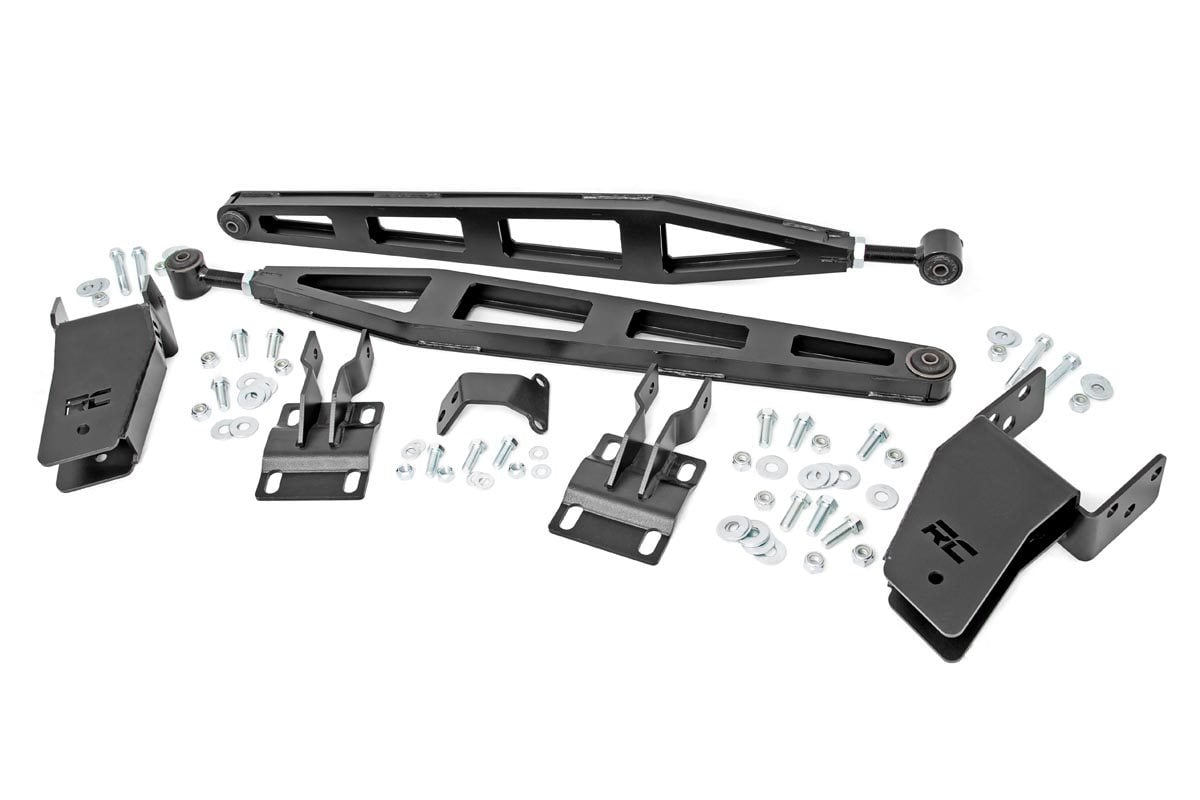 Rough Country Traction Bar Kit Inverted U-bolts 0-6 Inch Ford F-250 Super Duty (08-16)