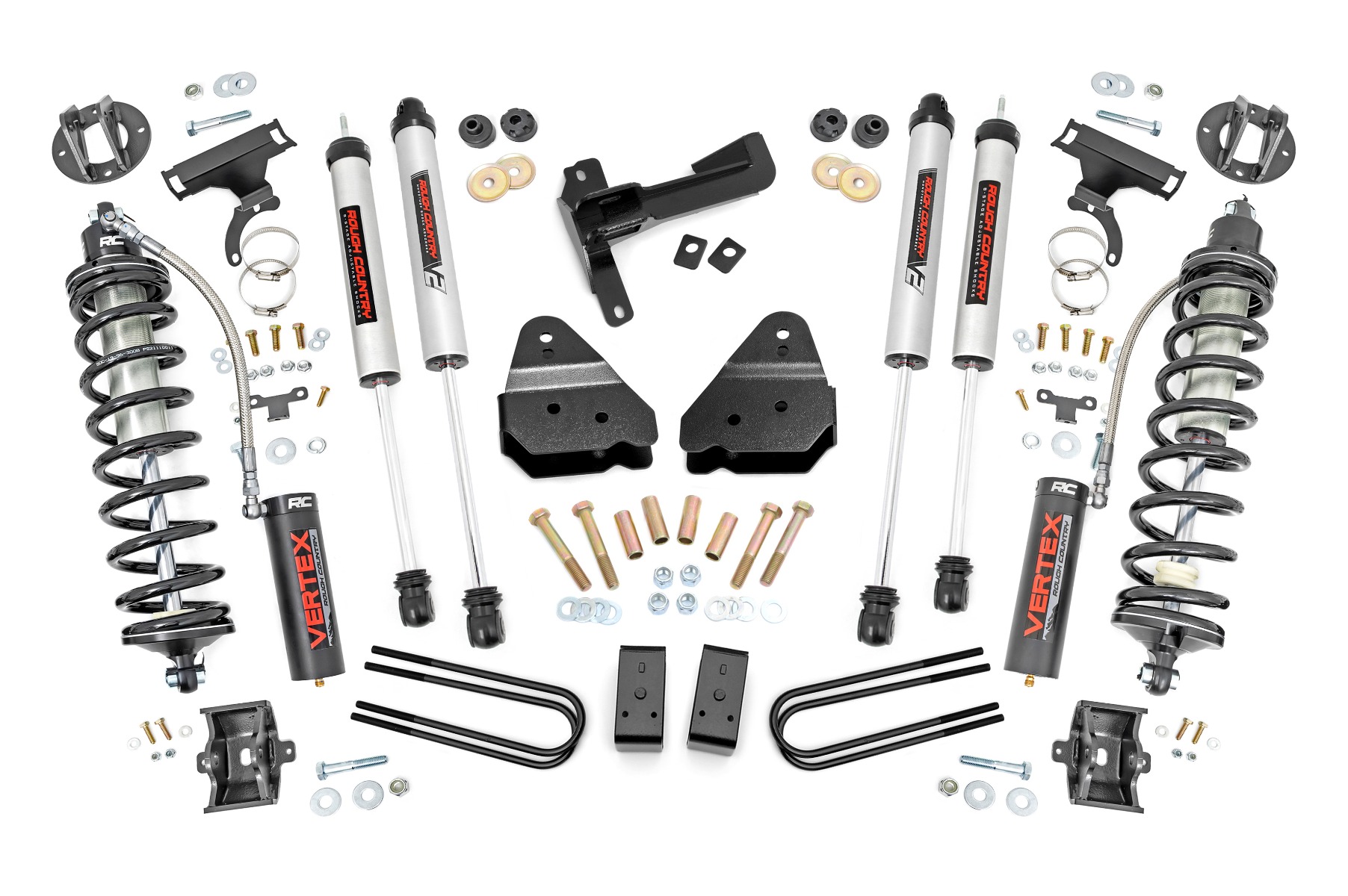 Rough Country 3 Inch Lift Kit Coilover Conversion Diesel Ford F-250 Super Duty (17-22)