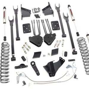 Rough Country 6 Inch Lift Kit 4-Link No OVLD V2 Ford F-250 Super Duty 4WD (15-16)