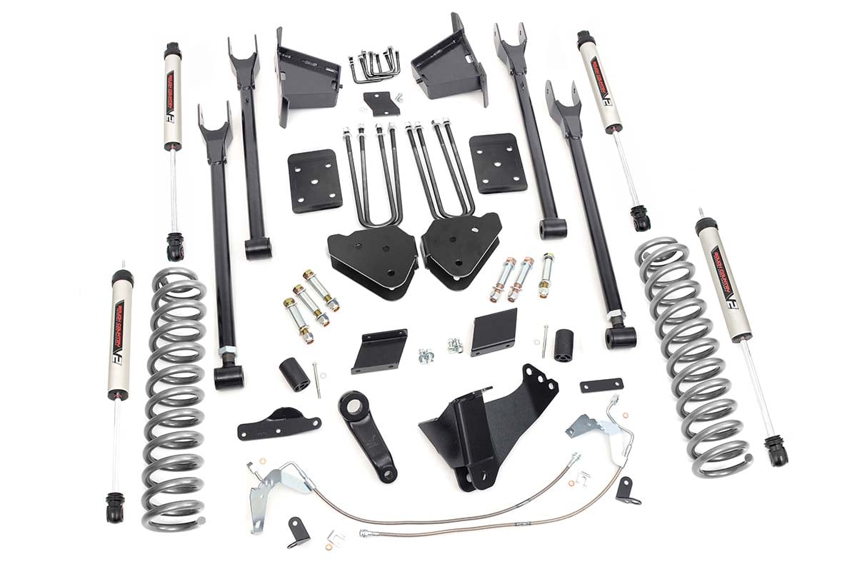 Rough Country 6 Inch Lift Kit 4 Link OVLD V2 Ford F-250 Super Duty 4WD (2015-2016)