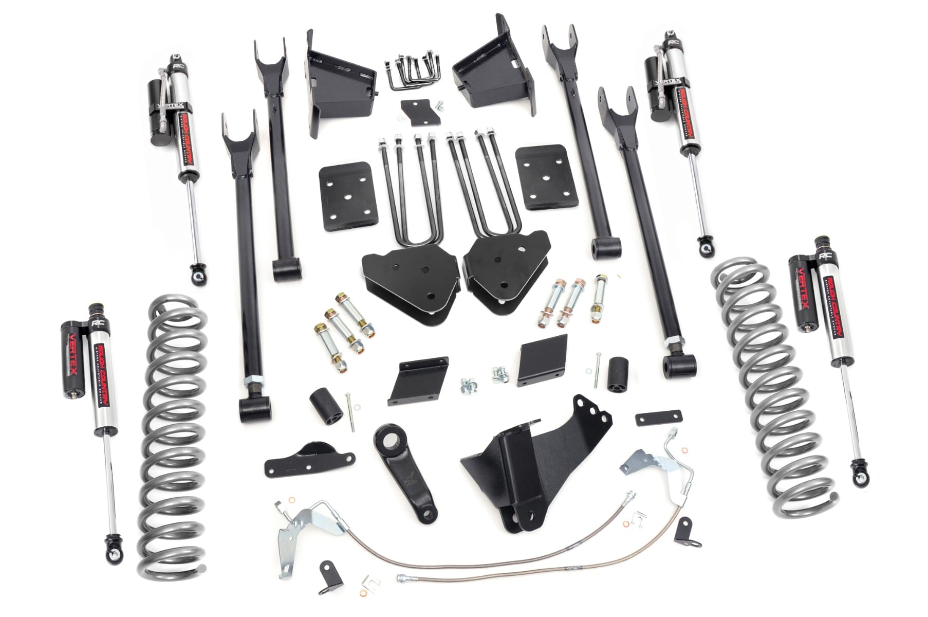 Rough Country 6 Inch Lift Kit 4-Link No OVLD Vertex Ford F-250 Super Duty (11-14)