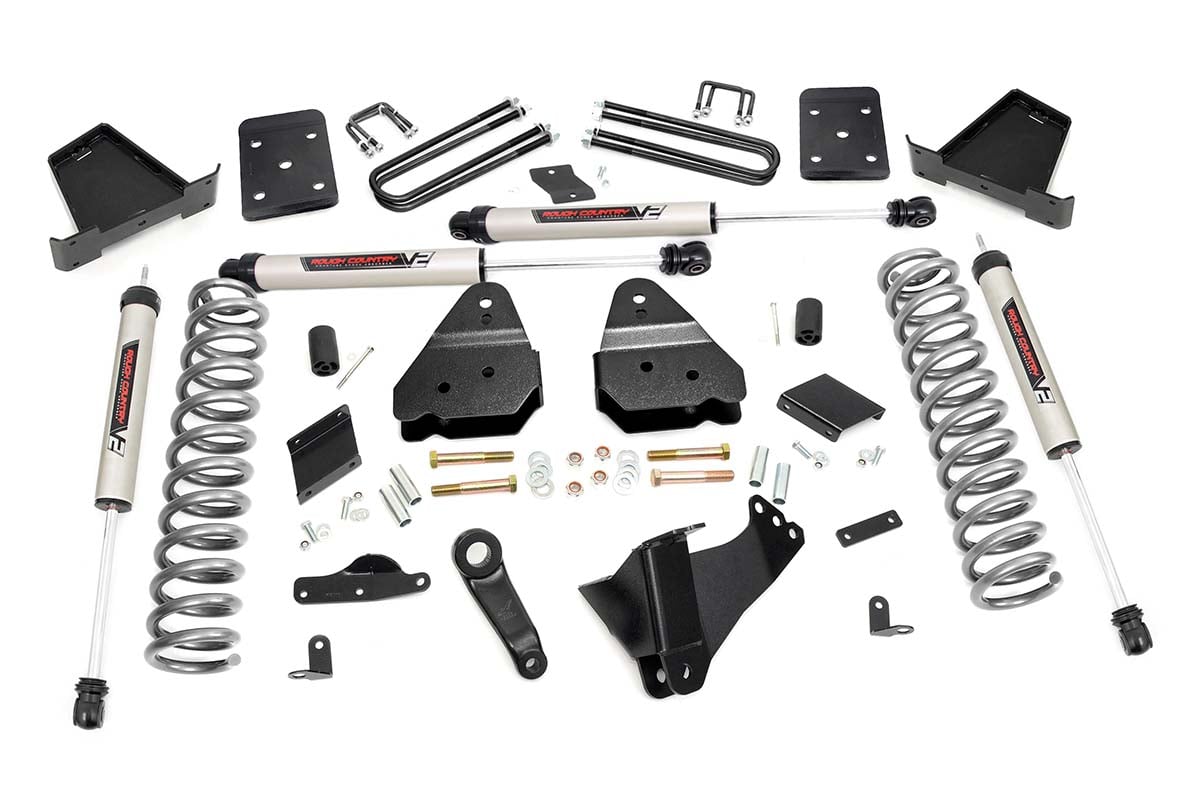 Rough Country 4.5 Inch Lift Kit No OVLD V2 Ford F-250 Super Duty 4WD (2015-2016)