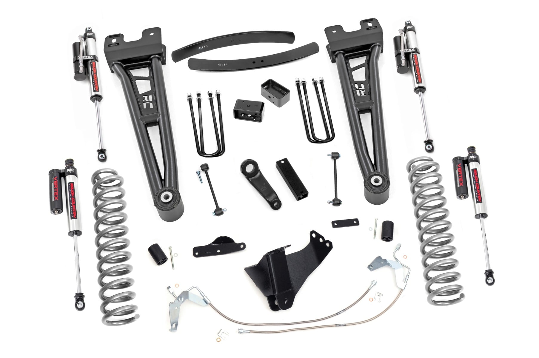 Rough Country 6 Inch Lift Kit Diesel Radius Arm Vertex Ford F-250/F-350 Super Duty (08-10)