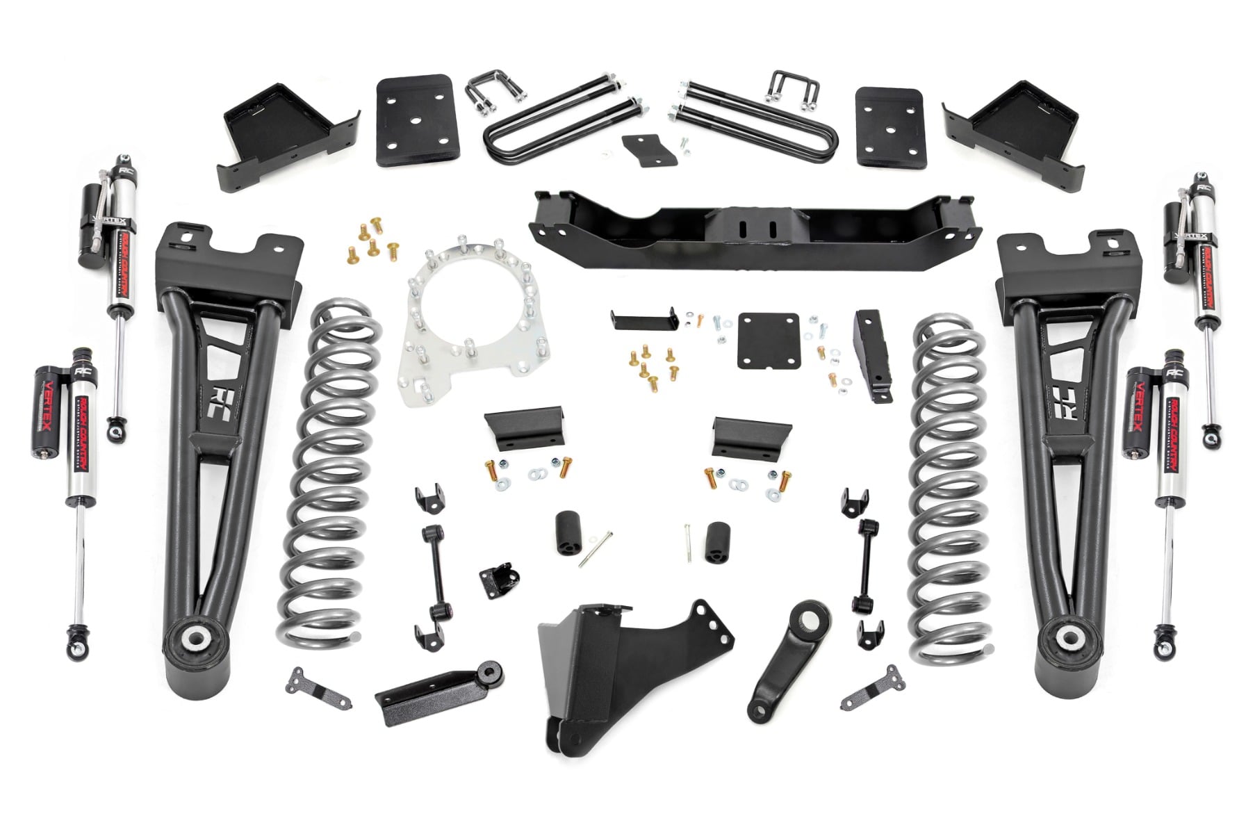 Rough Country 6 Inch Lift Kit Radius Arm No OVLD Vertex Ford F-250/F-350 Super Duty (17-22)