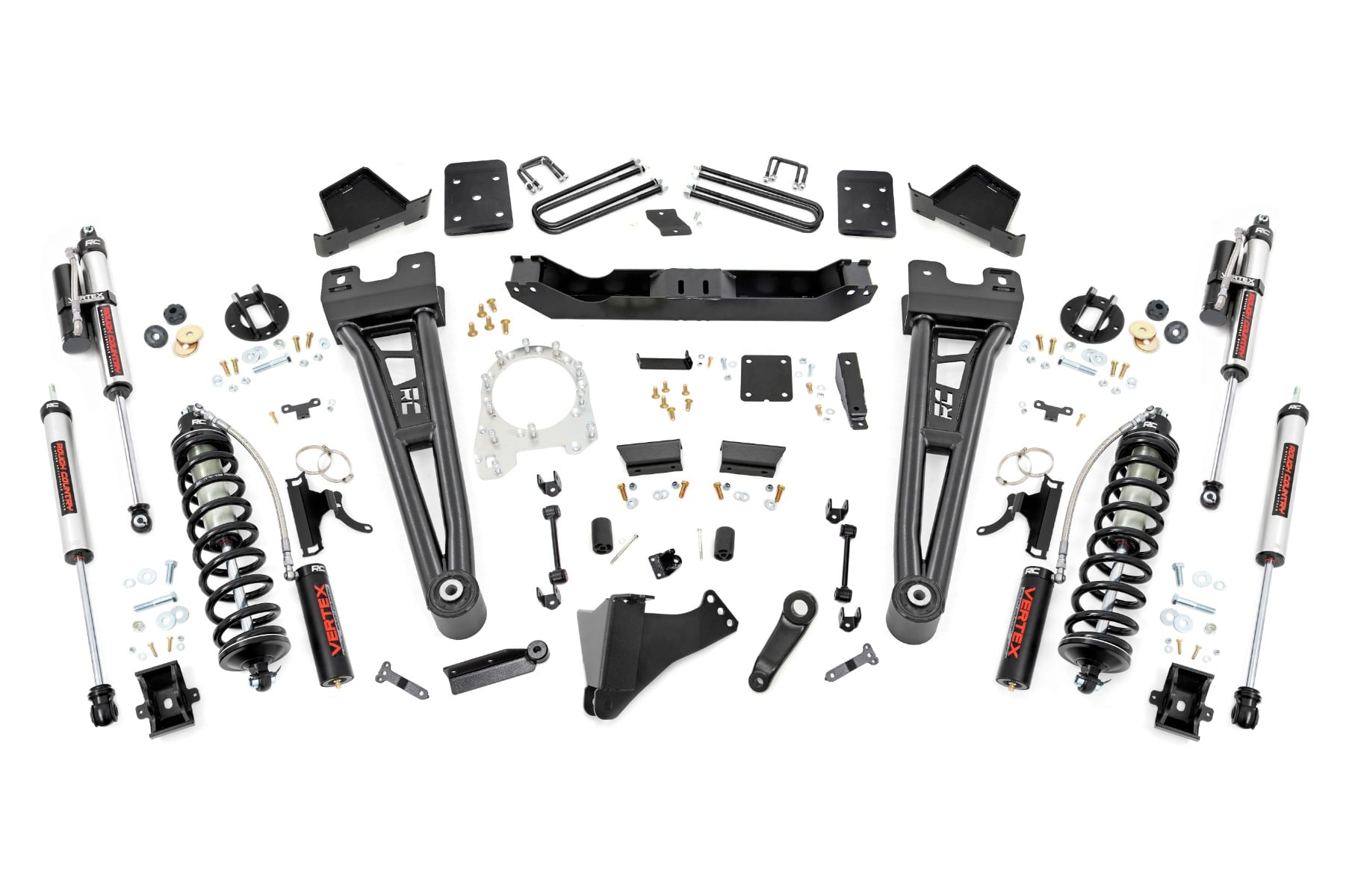 Rough Country 6 Inch Lift Kit R/A No OVLD C/O Vertex Ford F-250/F-350 Super Duty (17-22)