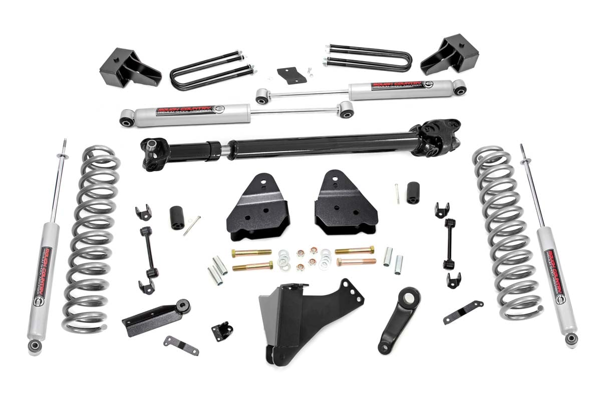 Rough Country 4.5 Inch Lift Kit DRW FR Drive Shaft Ford F-350 Super Duty 4WD (17-22)