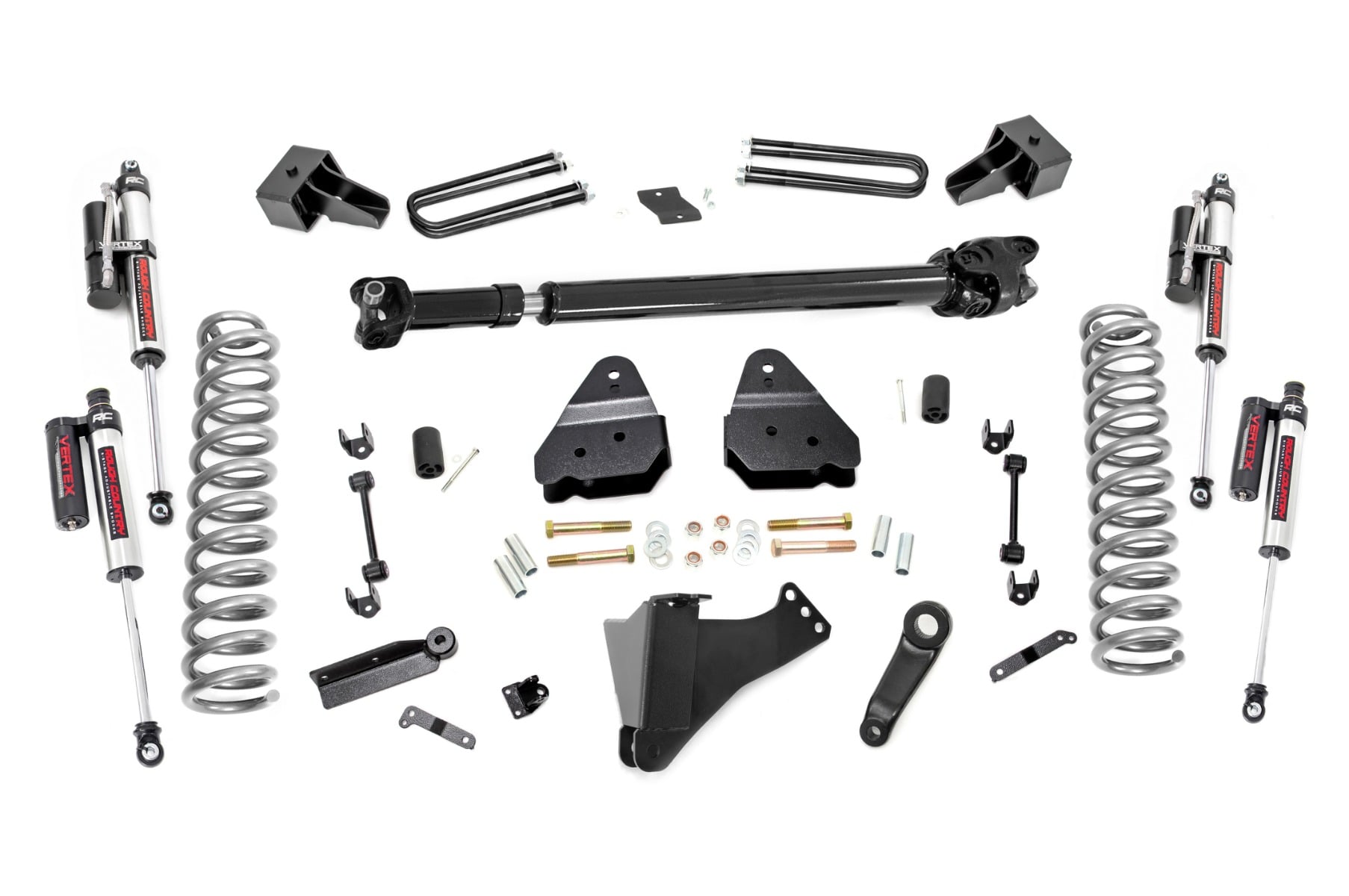 Rough Country 4.5 Inch Lift Kit DRW FR D/S Vertex Ford F-350 Super Duty 4WD (17-22)
