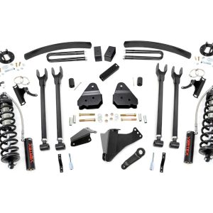 Rough Country 6 Inch Lift Kit Gas 4 Link OVLD C/O Vertex Ford F-250/F-350 Super Duty (05-07)