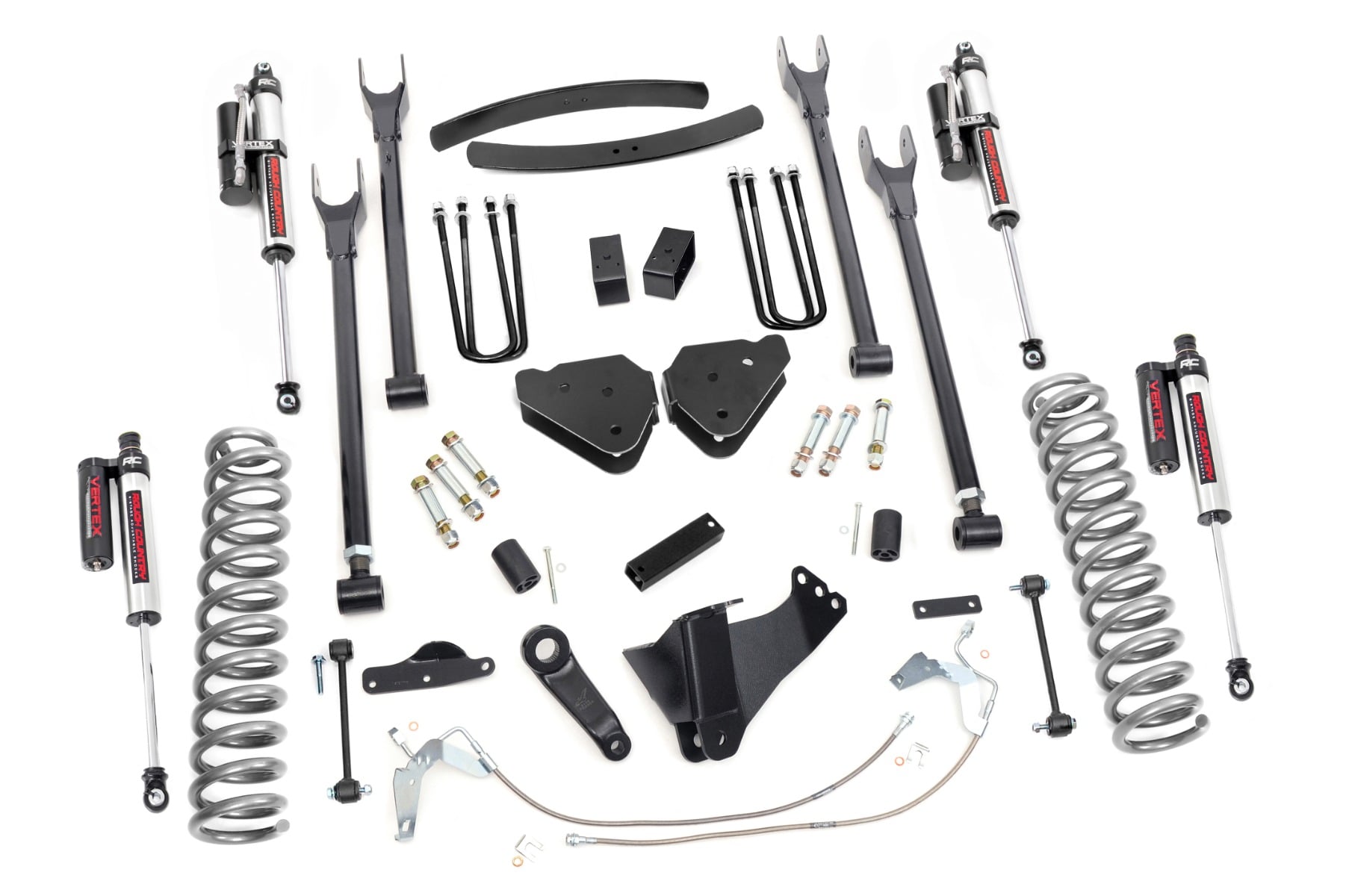 Rough Country 6 Inch Lift Kit Diesel 4 Link Vertex Ford F-250/F-350 Super Duty (08-10)