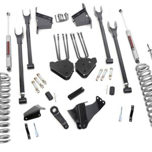 Rough Country 8 Inch Lift Kit 4 Link RR Blocks Ford F-250/F-350 Super Duty 4WD (05-07)