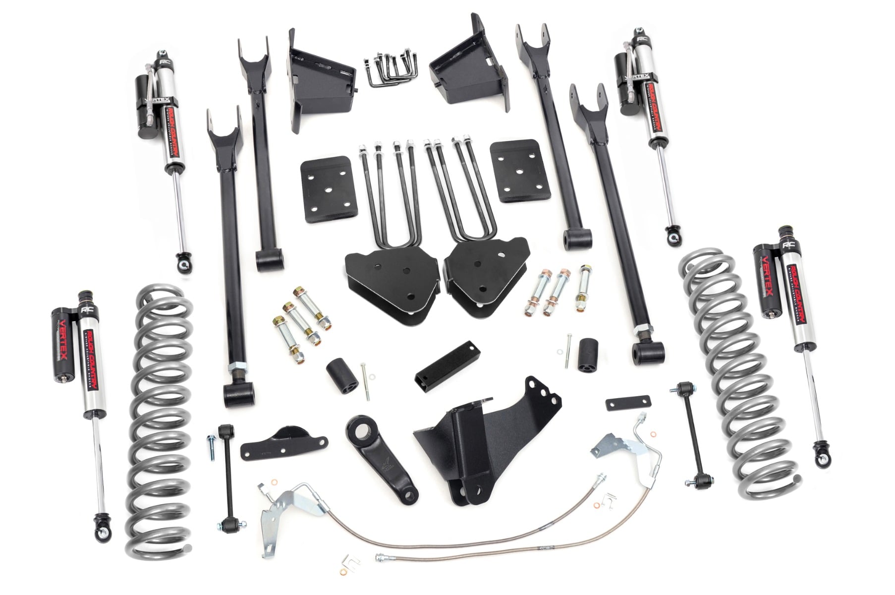 Rough Country 8 Inch Lift Kit 4 Link Vertex Ford F-250/F-350 Super Duty 4WD (08-10)