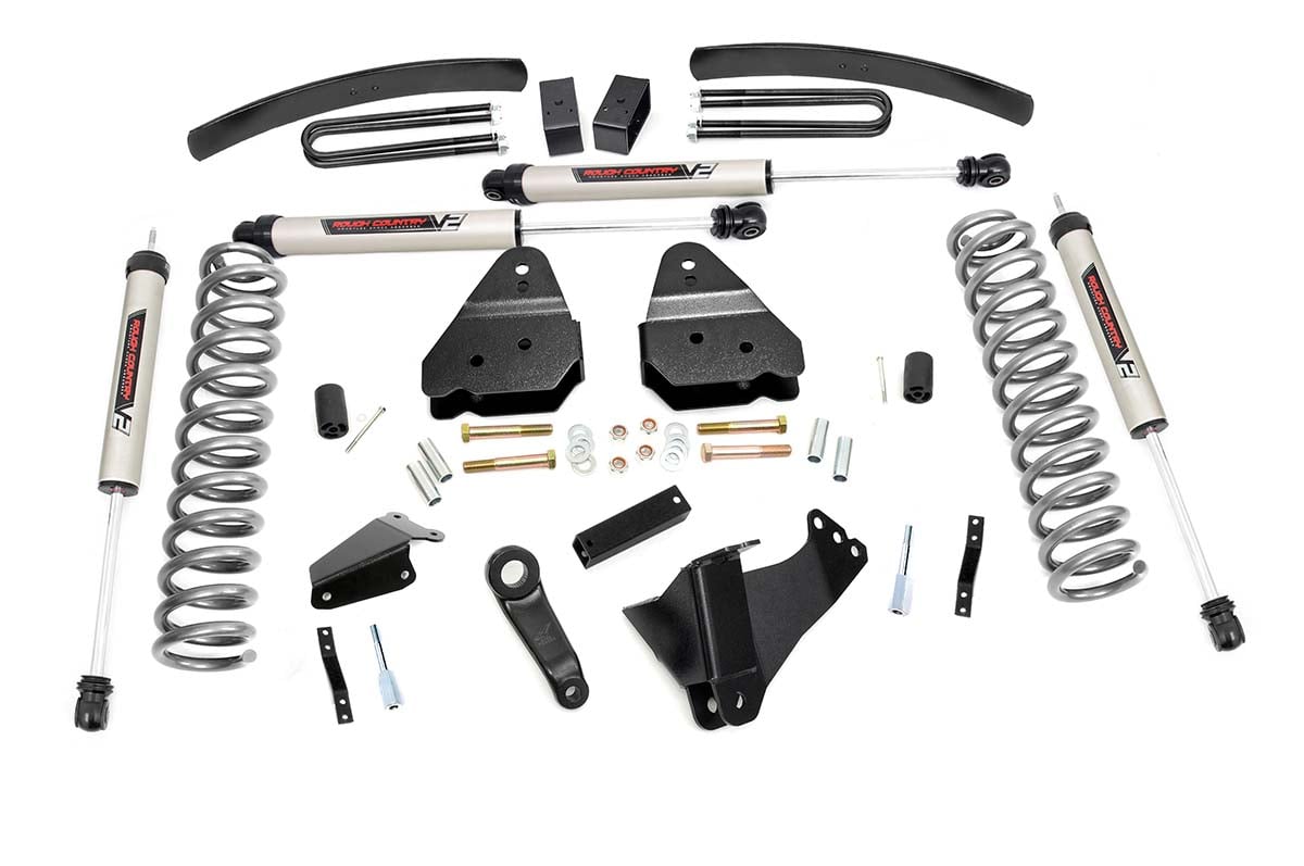 Rough Country 6 Inch Lift Kit Gas V2 Ford F-250/F-350 Super Duty 4WD (2005-2007)