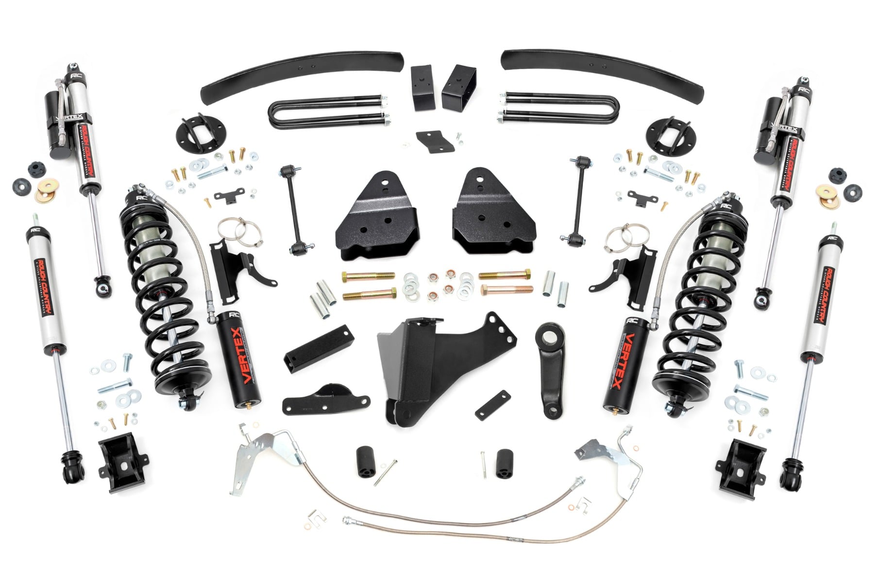 Rough Country 6 Inch Lift Kit Gas C/O Vertex Ford F-250/F-350 Super Duty (08-10)