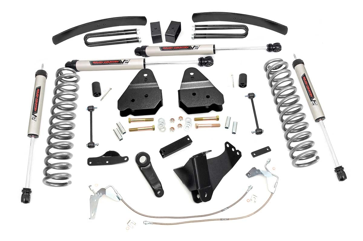 Rough Country 6 Inch Lift Kit Gas V2 Ford F-250/F-350 Super Duty 4WD (2008-2010)