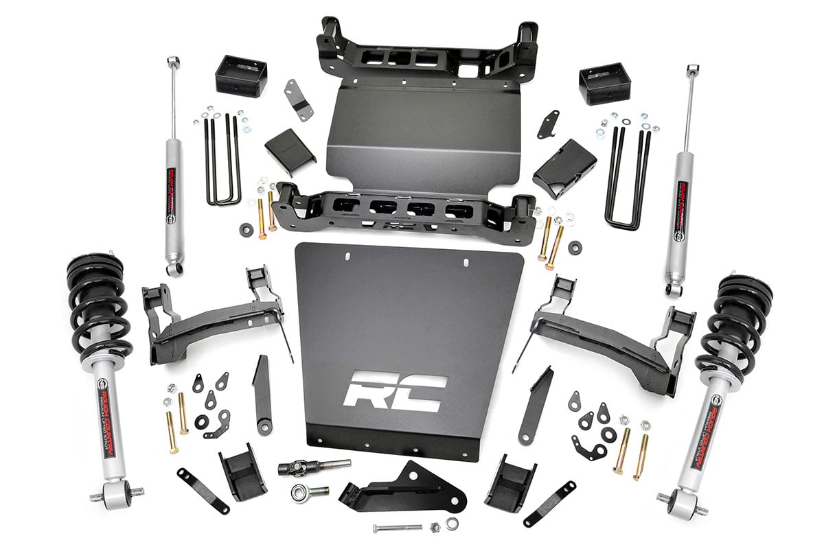 Rough Country 5 Inch Lift Kit Bracket N3 Struts Chevy/GMC 1500 (14-18 & Classic)