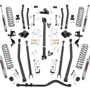 Rough Country 6 Inch Lift Kit Long Arm Jeep Wrangler Unlimited 4WD (2018-2023)