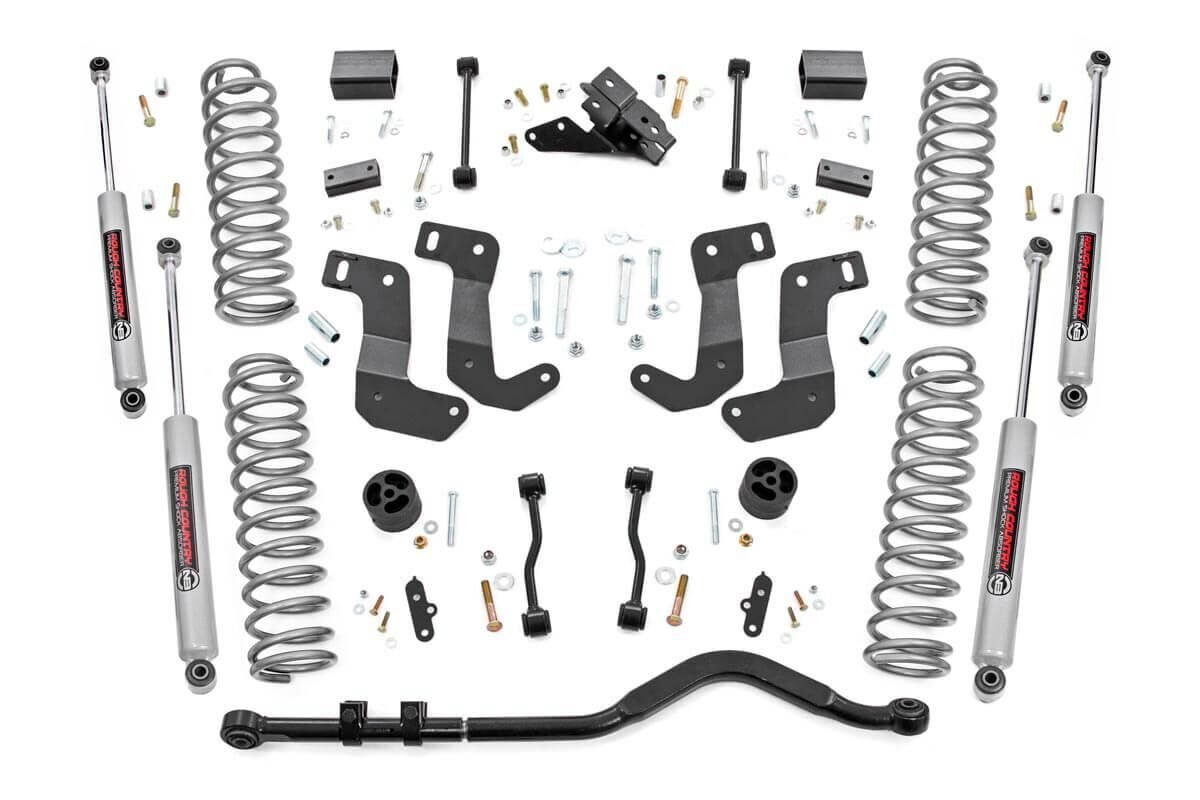 Rough Country 3.5 Inch Lift Kit C/A Drop 2-Door Jeep Wrangler JL 4WD (2018-2023)