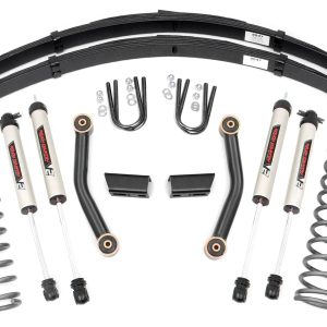 Rough Country 3 Inch Lift Kit Series II RR Springs V2 Jeep Cherokee XJ (84-01)