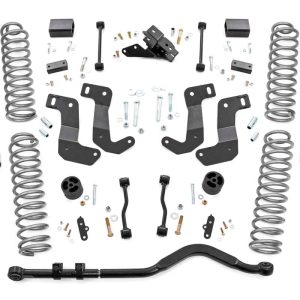 Rough Country 3.5 Inch Lift Kit C/A Drop Stage 1 V2 Jeep Wrangler Unlimited (24-26)