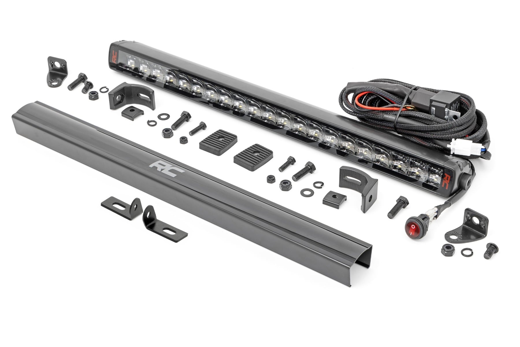 Rough Country LED Light Kit Bumper Mount 20″ Spectrum Single Row Ford Ranger (19-23)