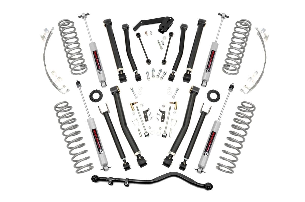 Rough Country 4 Inch Lift Kit X-Series Jeep Wrangler Unlimited 2WD/4WD (2007-2018)