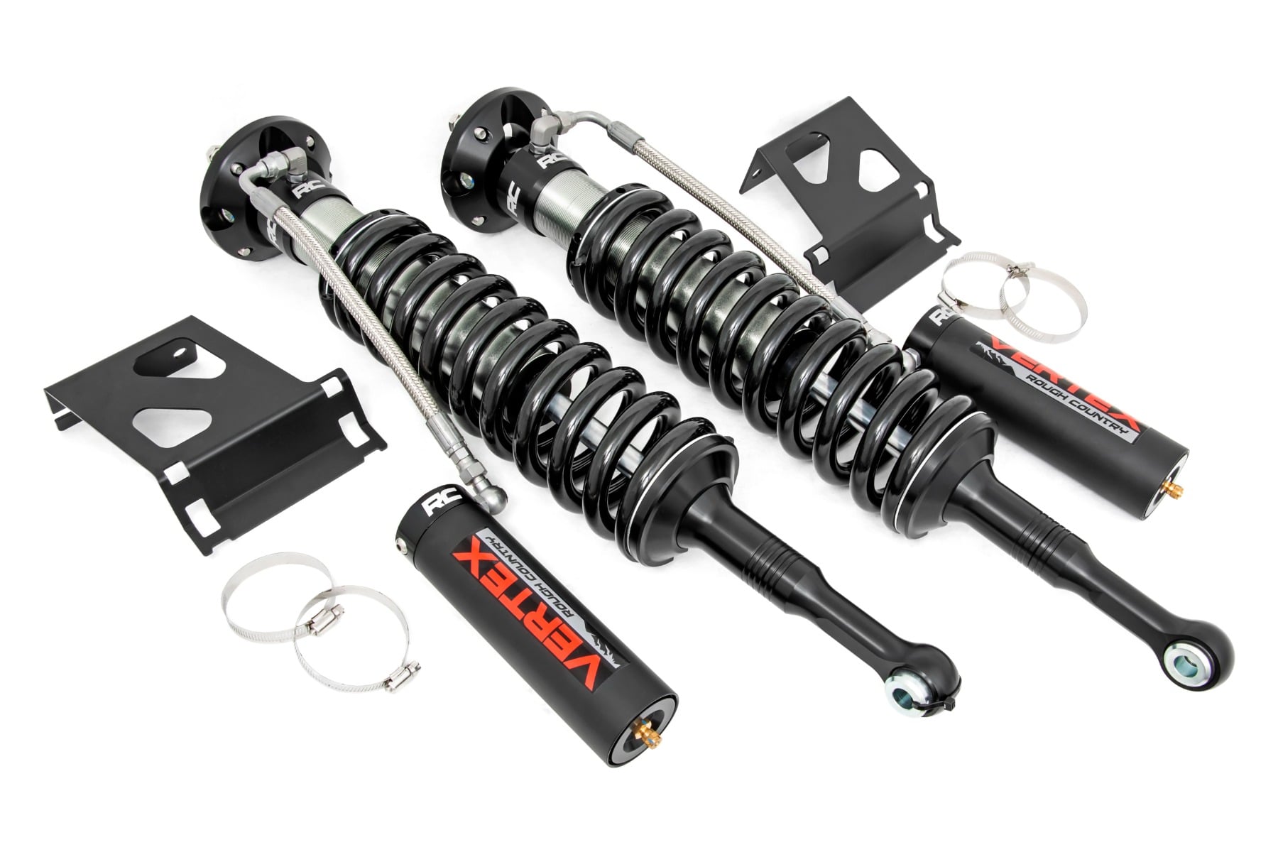 Rough Country Vertex 2.5 Reservoir Coilovers Front 6″ Toyota Tacoma 2WD/4WD (05-23)