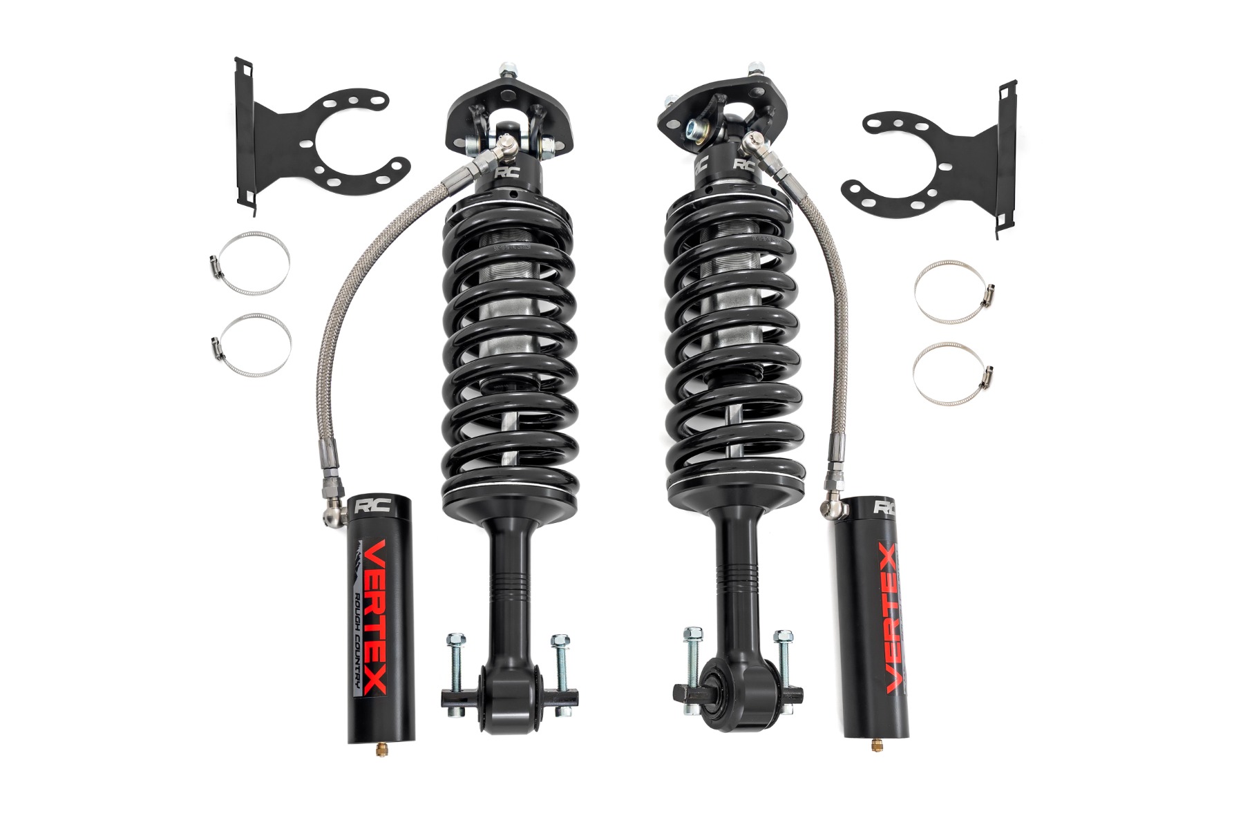 Rough Country Vertex 2.5 Reservoir Coilovers Front 3″ Ford F-150 4WD (2014-2026)