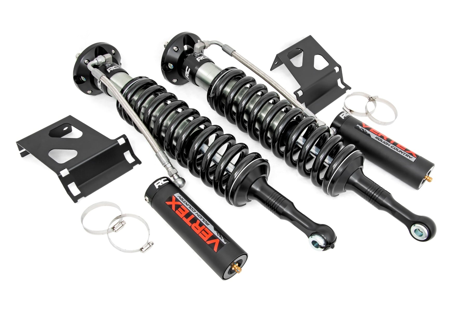 Rough Country Vertex 2.5 Reservoir Coilovers Front 3.5″ Toyota Tacoma 2WD/4WD (05-23)