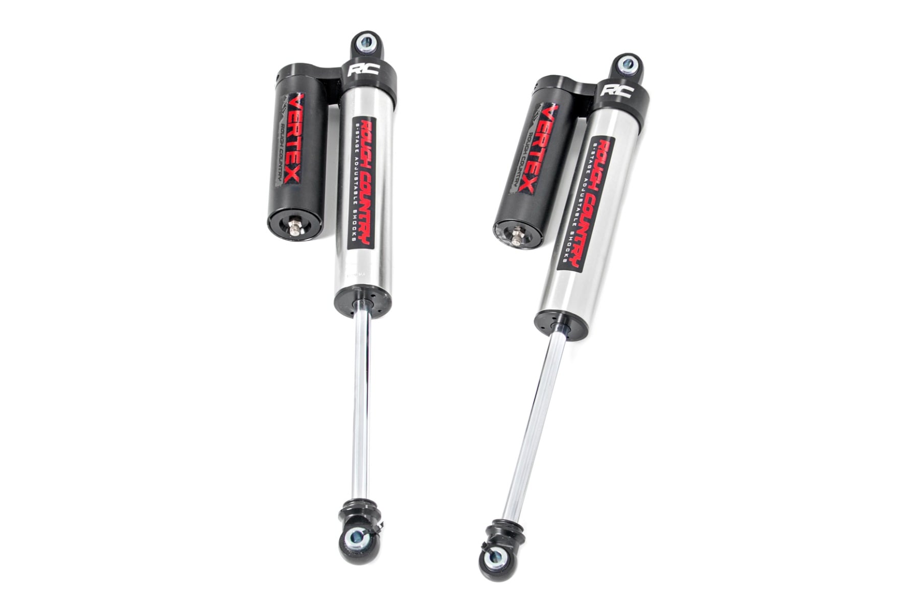 Rough Country Vertex 2.5 Reservoir Rear Shocks 5-7.5″ Ford F-150 2WD (2014-2021)