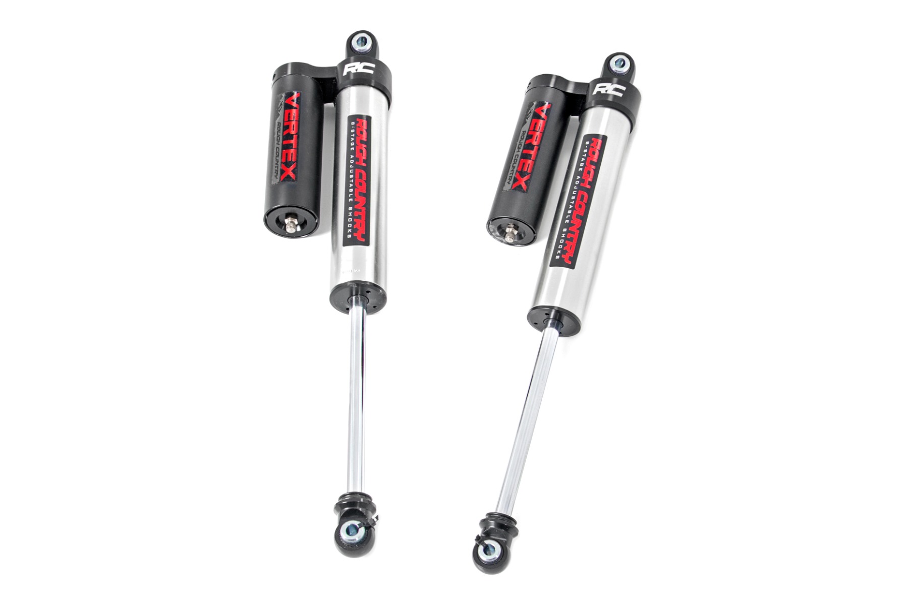 Rough Country Vertex 2.5 Reservoir Rear Shocks 0-3.5″ Ford F-150 4WD (2015-2026)