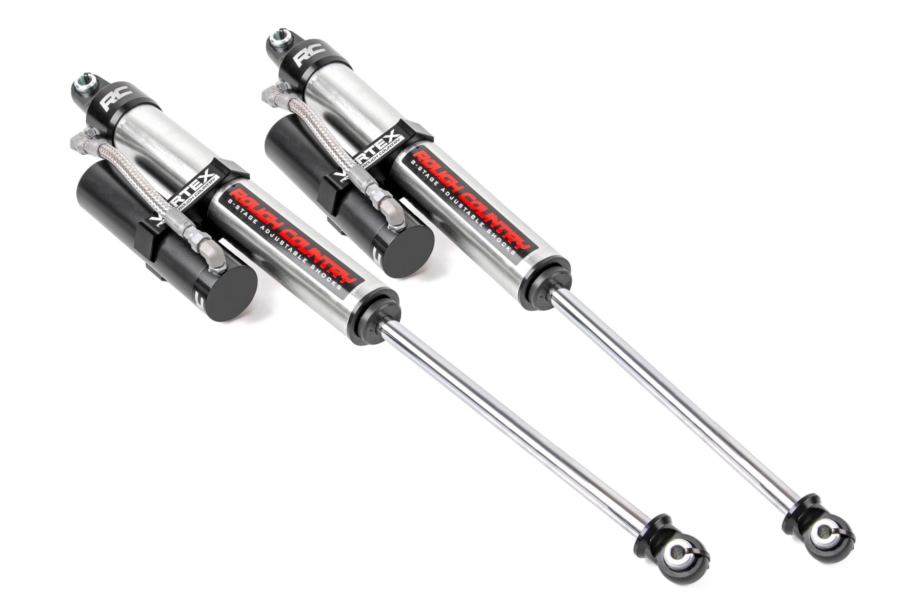 Rough Country Vertex 2.5 Reservoir Rear Shocks 4-8″ Ford F-250 Super Duty 4WD (17-26)