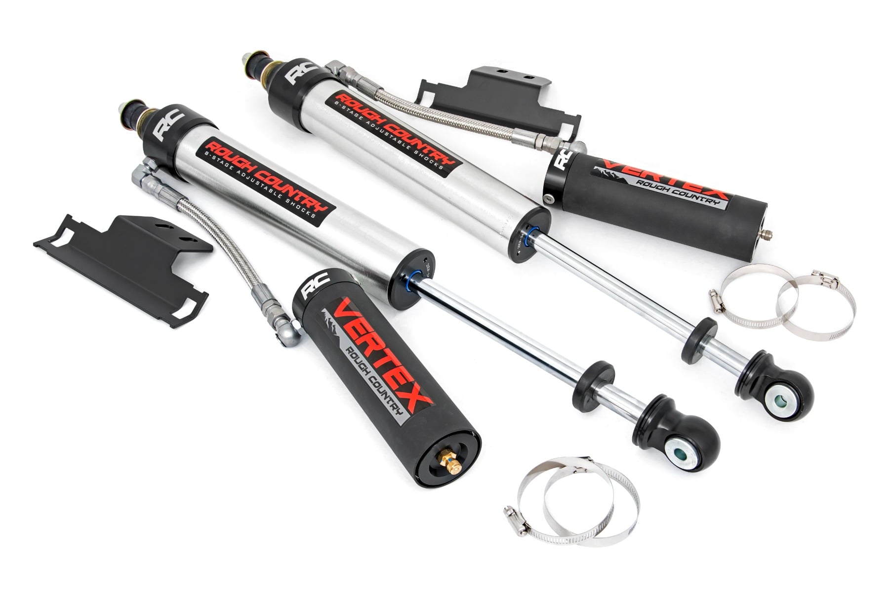 Rough Country Vertex 2.5 Reservoir Rear Shocks 3″ Toyota Tacoma 2WD/4WD (2005-2023)