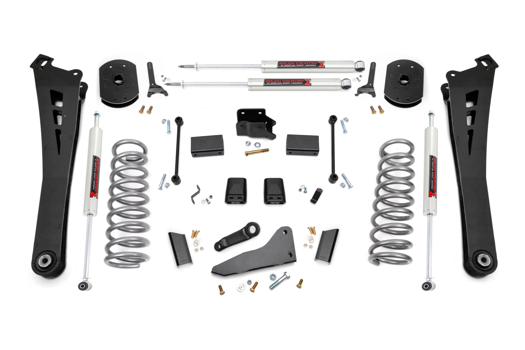 Rough Country 5 Inch Lift Kit FR Diesel Coil R/A Ram 2500 4WD (2014-2018)
