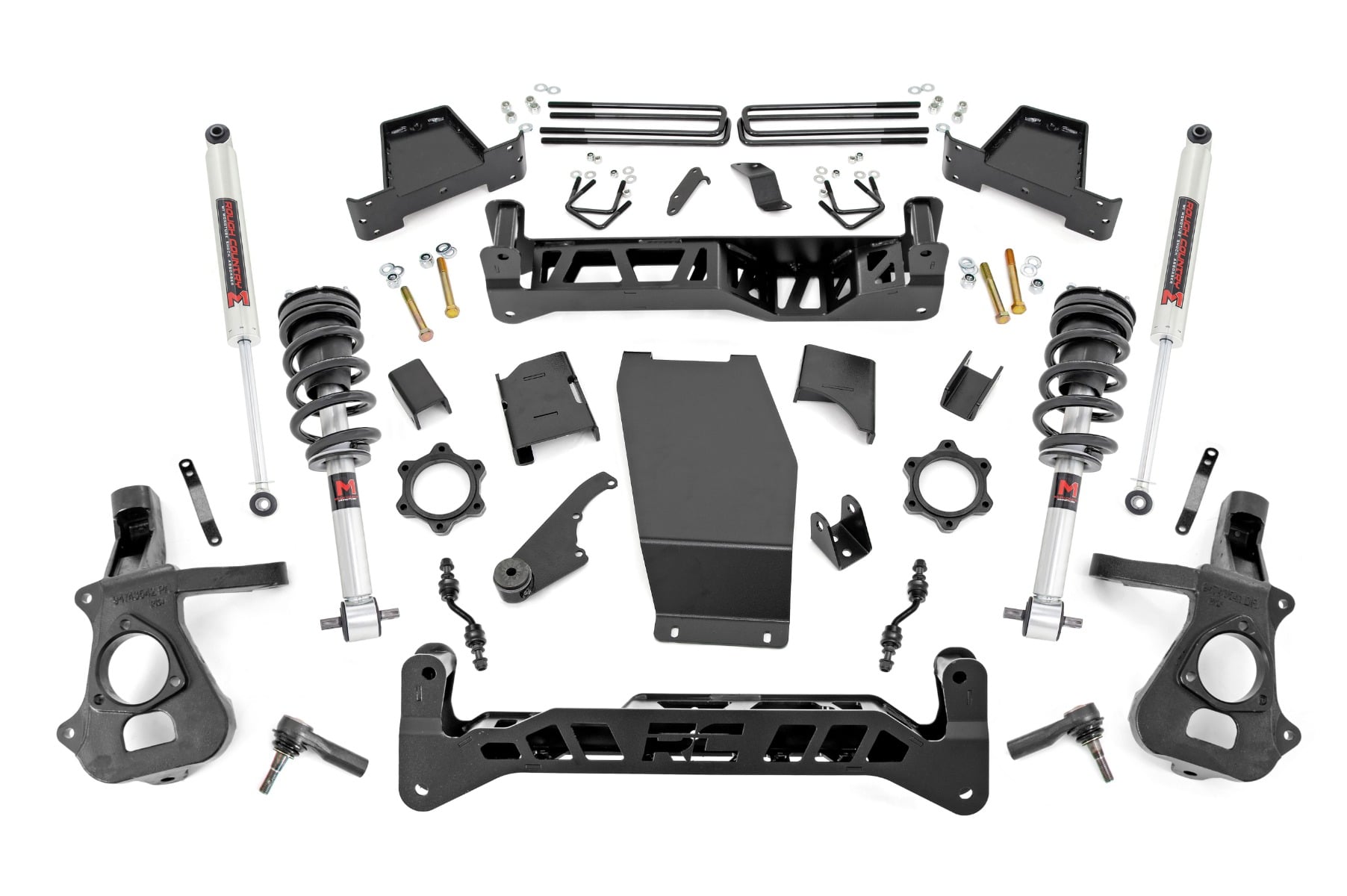 Rough Country 7 Inch Lift Kit Alum/Stamp Steel M1/M1 Chevy/GMC 1500 (14-18 & Classic)