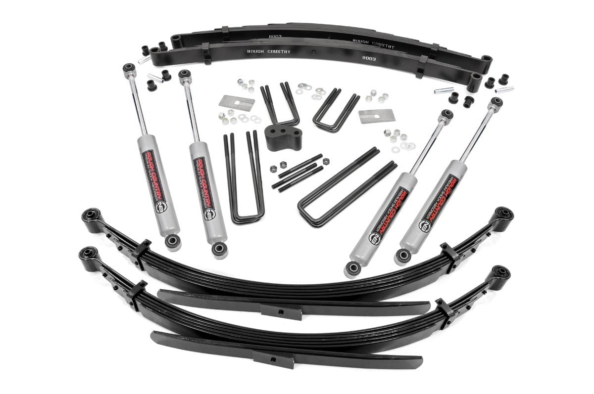 Rough Country 4 Inch Lift Kit Rear Springs Dodge W200 Truck/W300 Truck 4WD (1978-1980)