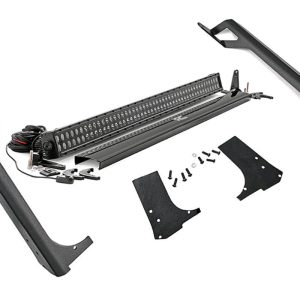Rough Country LED Light Kit Windshield Mount 50″ Black Dual Row Jeep Wrangler TJ (97-06)