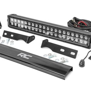 Rough Country LED Light Kit Bumper Mount 20″ Black Dual Row Jeep Grand Cherokee WK2 (11-20)