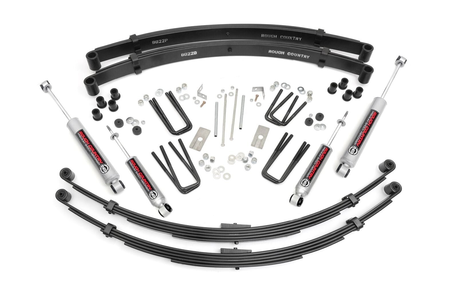 Rough Country 3 Inch Lift Kit Rear Springs Toyota Truck 4WD (1984-1985)