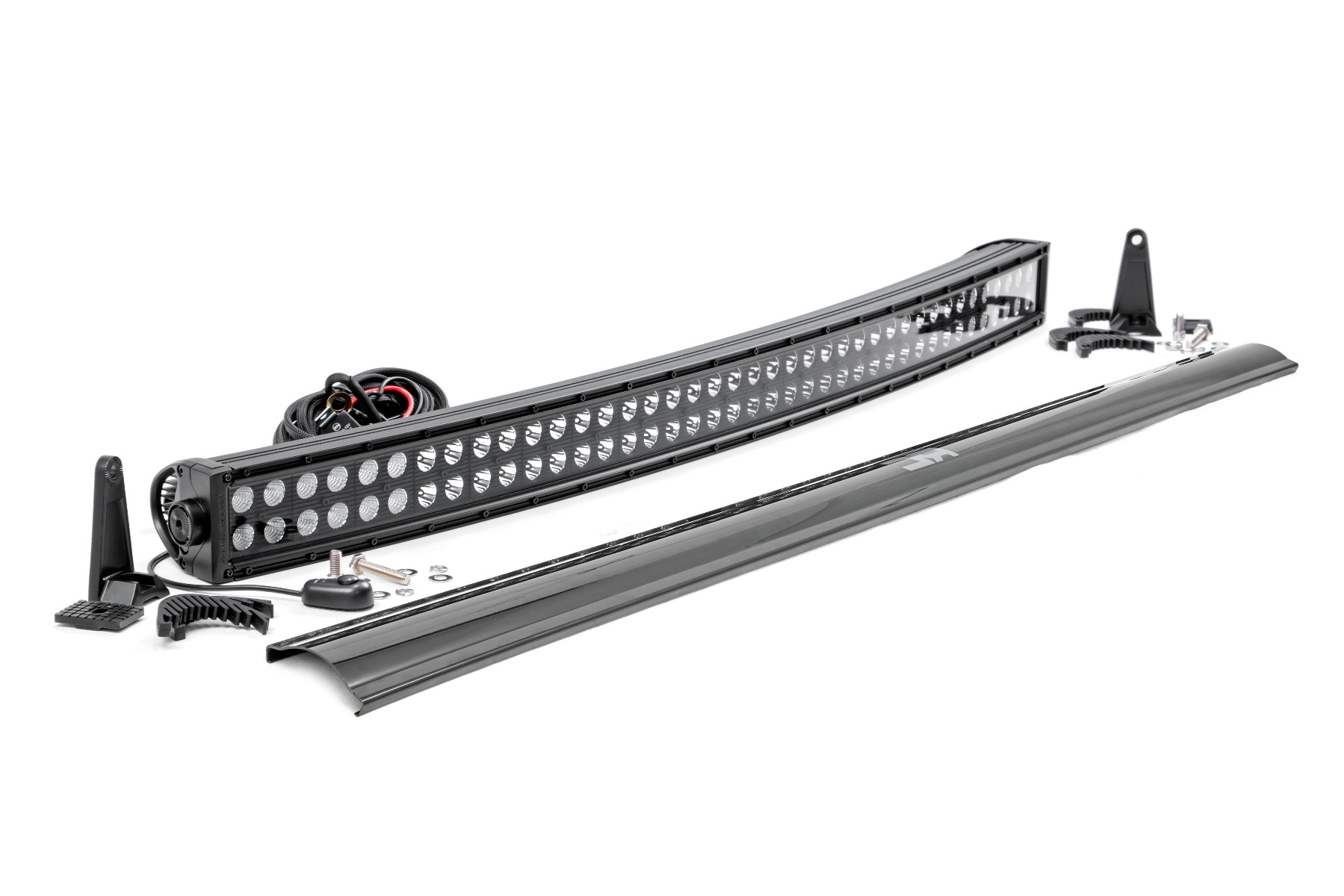 Rough Country 40 Inch Black Series LED Light Bar Curved Dual Row