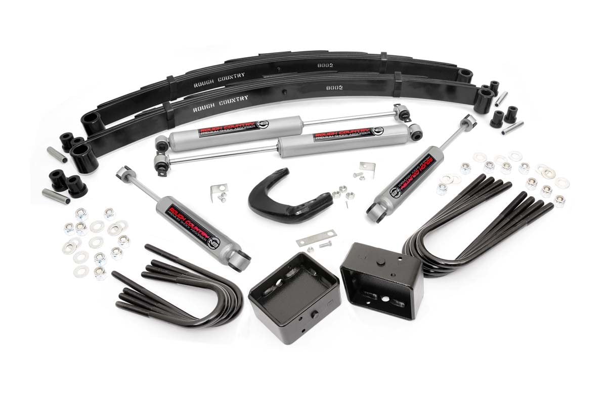 Rough Country 4 Inch Lift Kit Rear Blocks Chevy/GMC 3/4-Ton Suburban/C20/K20 Truck/C25/K25 Truck (73-76)