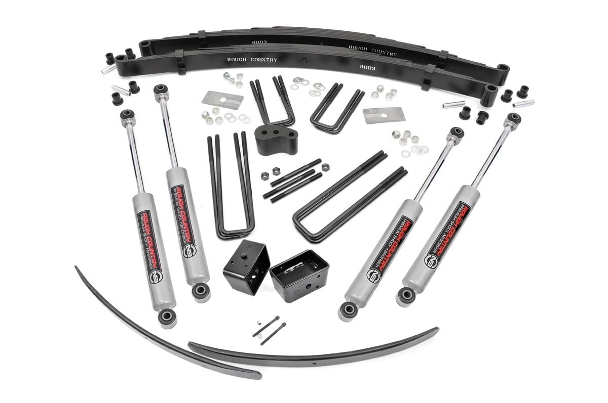 Rough Country 4 Inch Lift Kit Rear Blocks Dodge/Plymouth Ramcharger (78-93)/Trailduster (78-81)