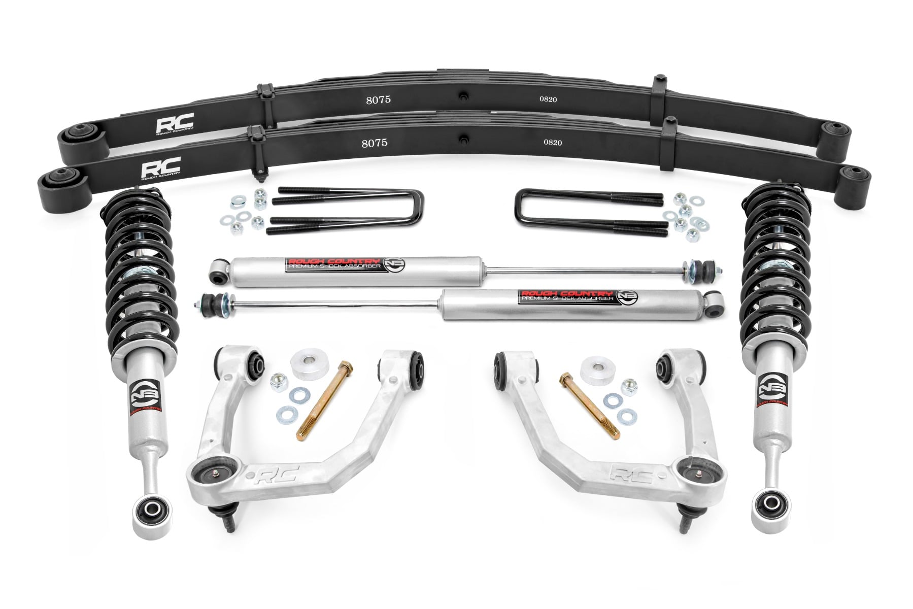 Rough Country 3.5 Inch Lift Kit UCA N3 Struts Toyota Tacoma 2WD/4WD (2005-2023)